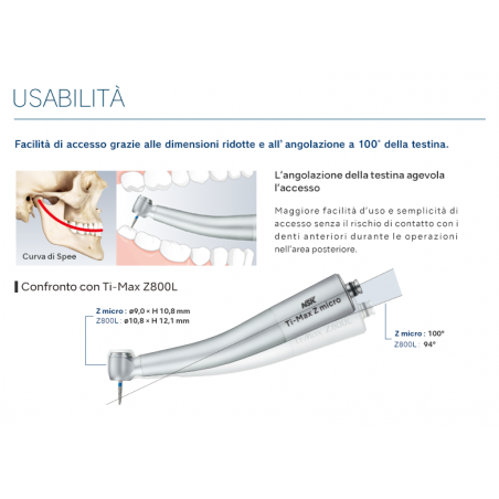 TURBINA FO TI-MAX Z900BL BienAir predisposta per Unifix