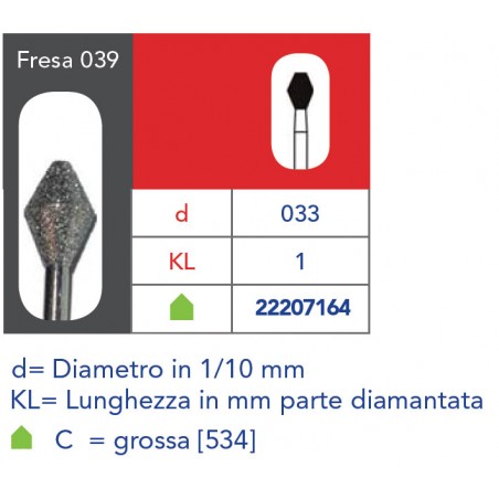 FRESA DIAMANTATA BARILE