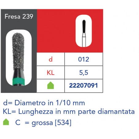 FRESE DIAMANTATE PERA ALLUNGATA