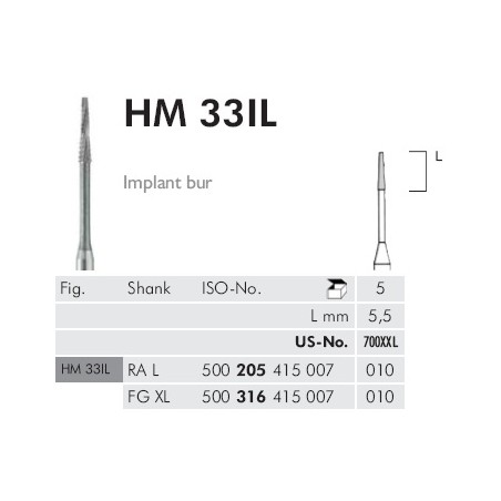 HM33IL TURBINA GAMBO EXTRALUNGO