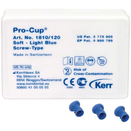 COPPETTE PRO-CUP ScrewType/Vite Morbide/Blu Chiaro 30pz 1810/30