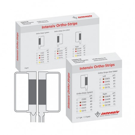 ORTHO STRIPS ONE-SIDE DX 15micron LOS15R/3, conf.