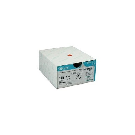 SUTURE SETA SILKAM 4/0 DS19 762202