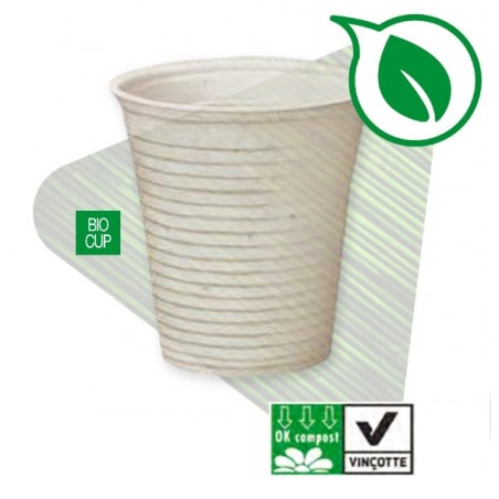 BICCHIERI MONOUSO-BIO PLA 50pz Biocompostabili LineaBioCup