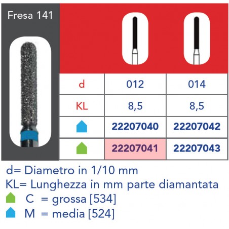 FRESE DIAMANTATE CILINDRO